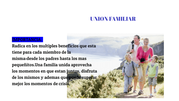 UNION FAMILIAR UNION FAMILIAR