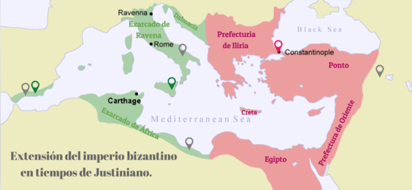 Expansión del Imperio Bizantino bajo Justiniano